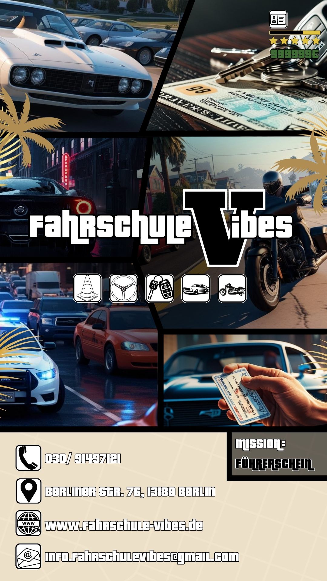 Fahrschule Vibes Anzeige